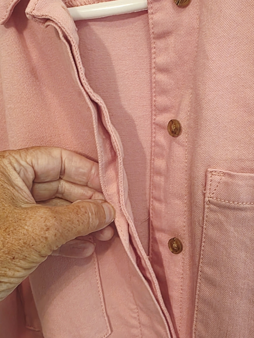 Blush Romper with Drawstring Waist - Picture 3 of 6
